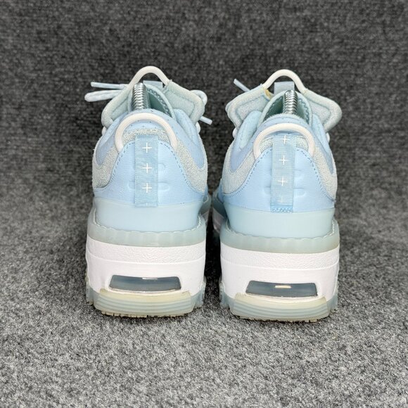 Jordan Air Mae Shoes Women's 6.5 Celestine Blue Athletic Platform Mid Sneakers - Picture 5 of 11